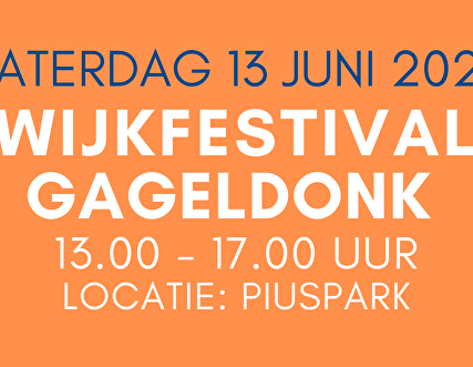 Wijkfestival Gageldonk 2026